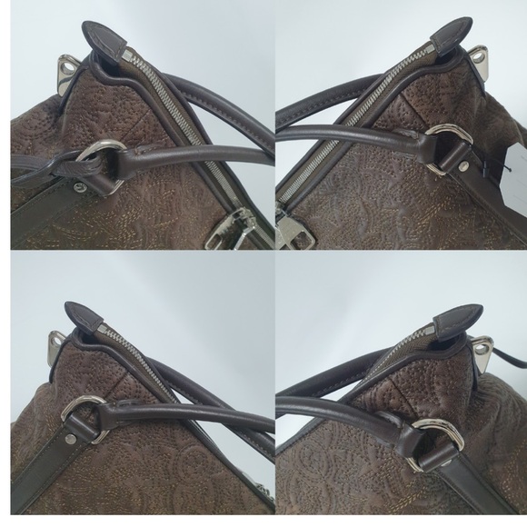 LOUIS VUITTON  2-Way LEATHER MONOGRAM Bag MM Original Shoulder Strap - Picture 6 of 12